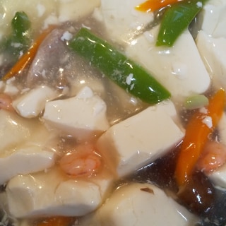 豆腐と野菜の塩味旨煮あんかけ